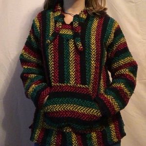 Rainbow drug rug hoodie
